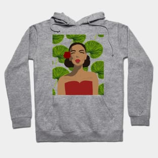 Tropical Rose Woman Hoodie